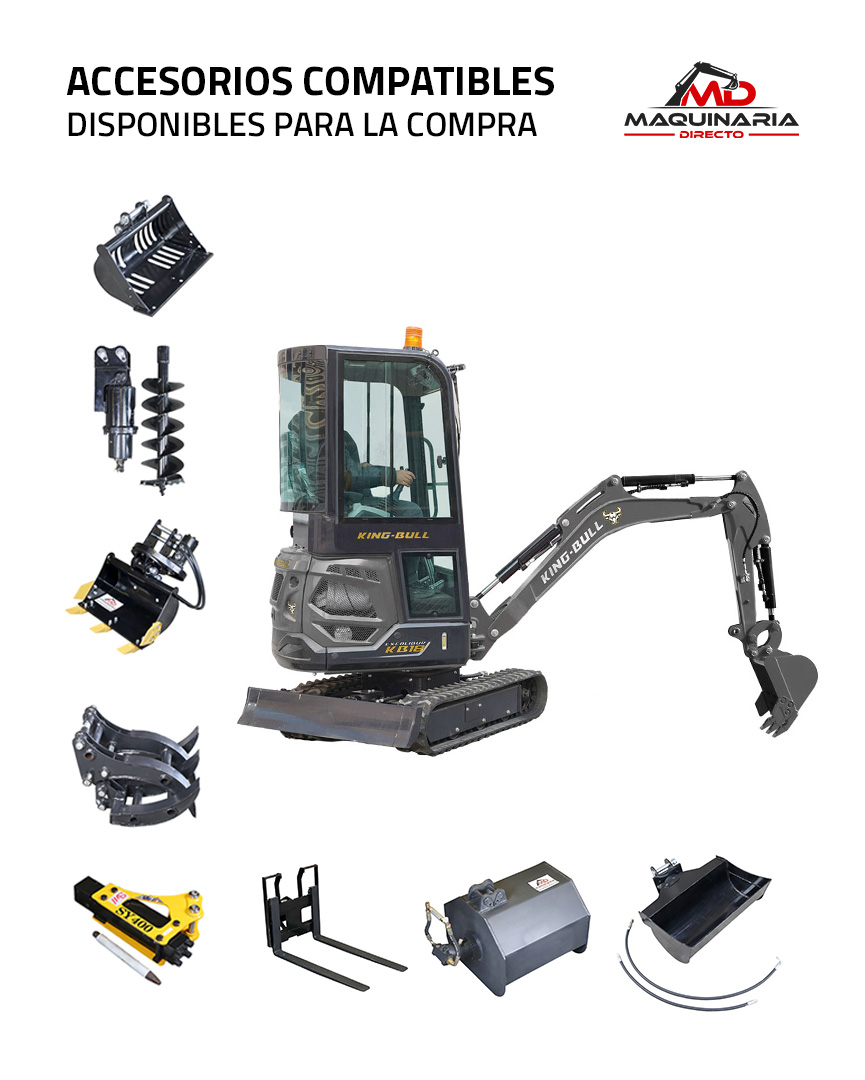 King Bull Excalibur KB18C Cabina (3 Cilindros 25cv) - Imagen 4