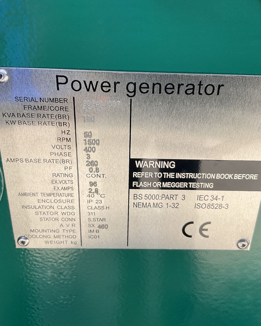 Generador Green Power GP180 180KVA - Imagen 9