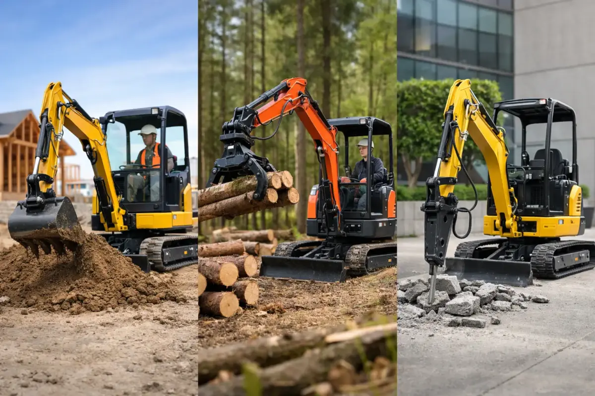Qué mini excavadora comprar según tu trabajo