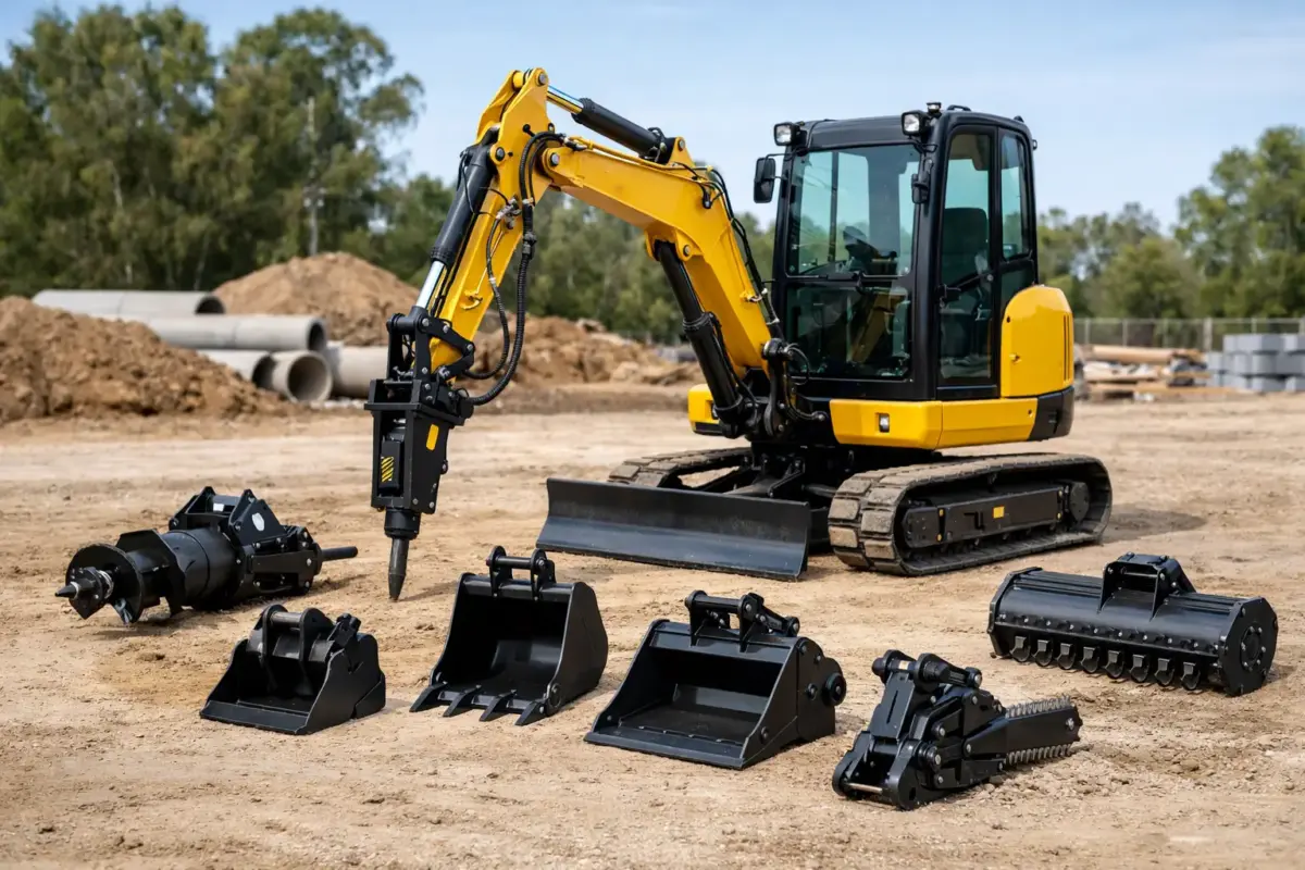 7 mejores accesorios para mini excavadora