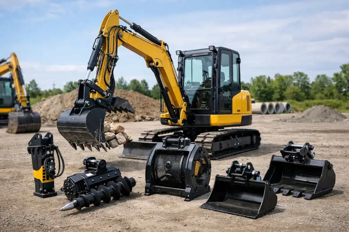 Accesorios para mini excavadora que sí rentan