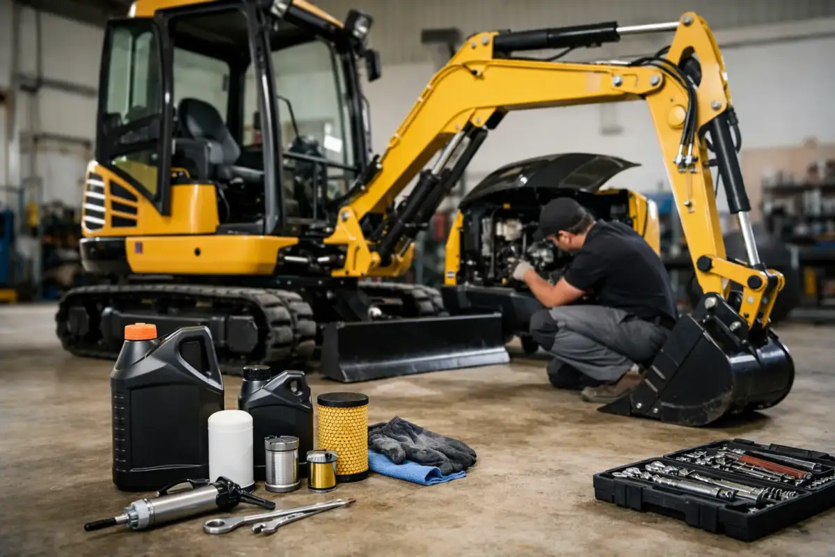 Cómo mantener una mini excavadora bien