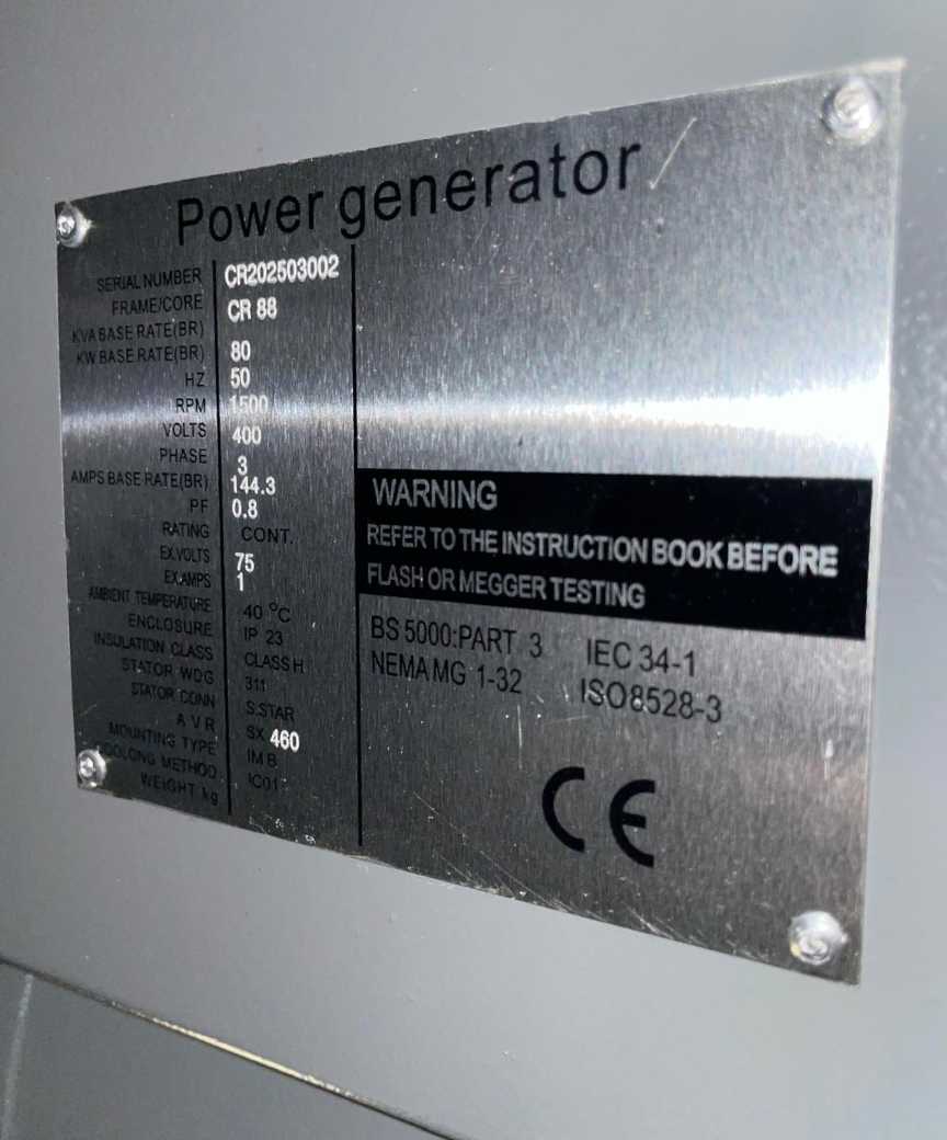 Generador Crown Power CR 88KVA - Imagen 11