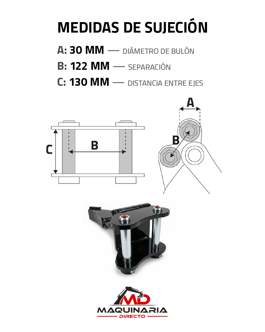 Ripper para Rippa RB06 (Bulones Ø 30 mm) - Imagen 6