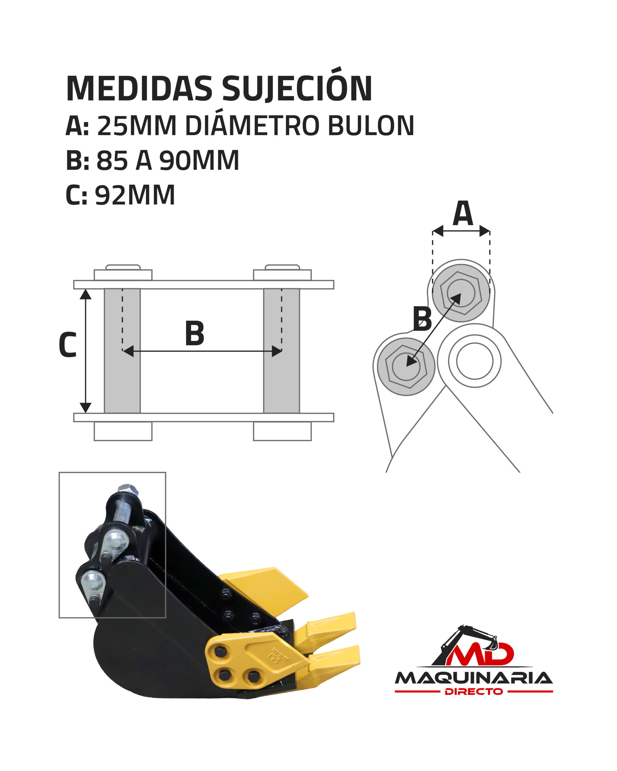 Cazo Cunetero 60 cm (Bulones 25 mm) - Imagen 9