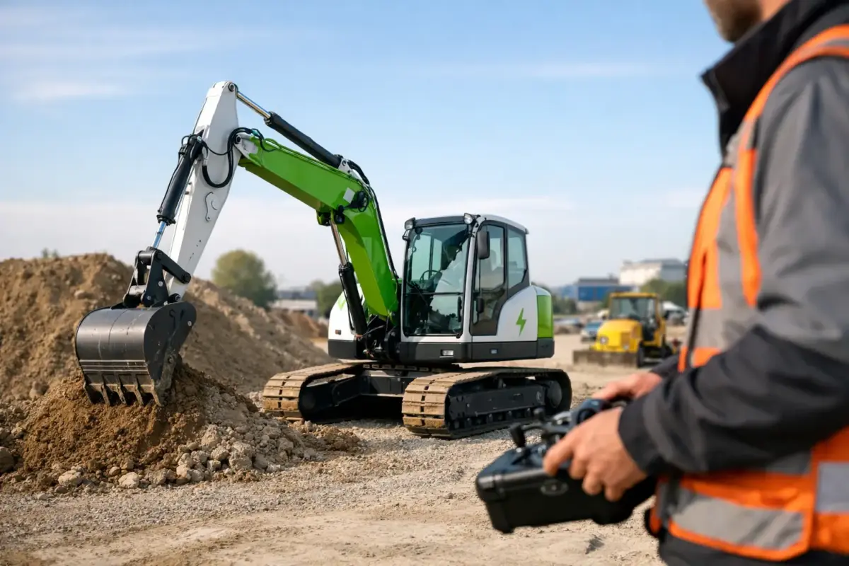 Excavadoras eléctricas: menos ruido, más precisión