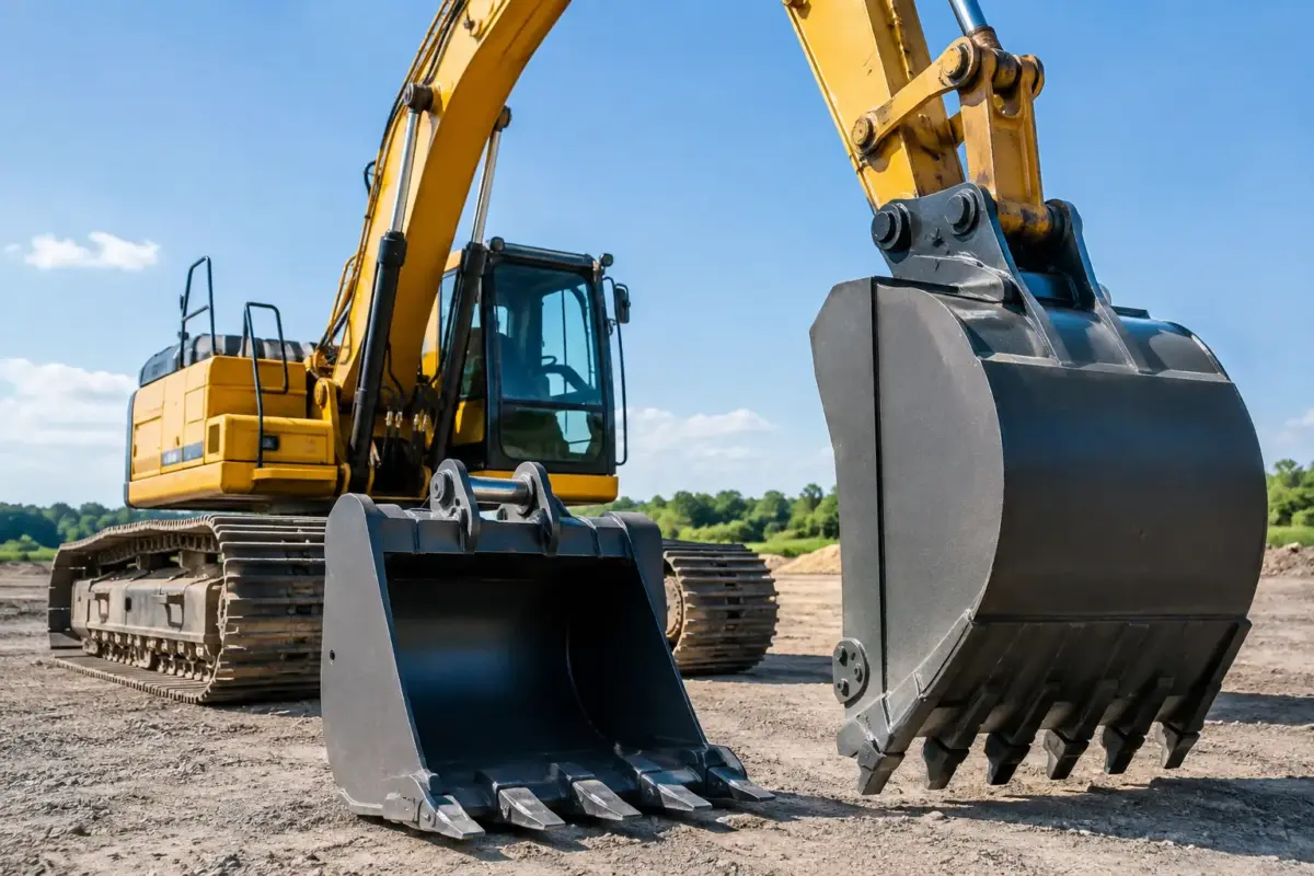Cómo cambiar el cucharón de una excavadora