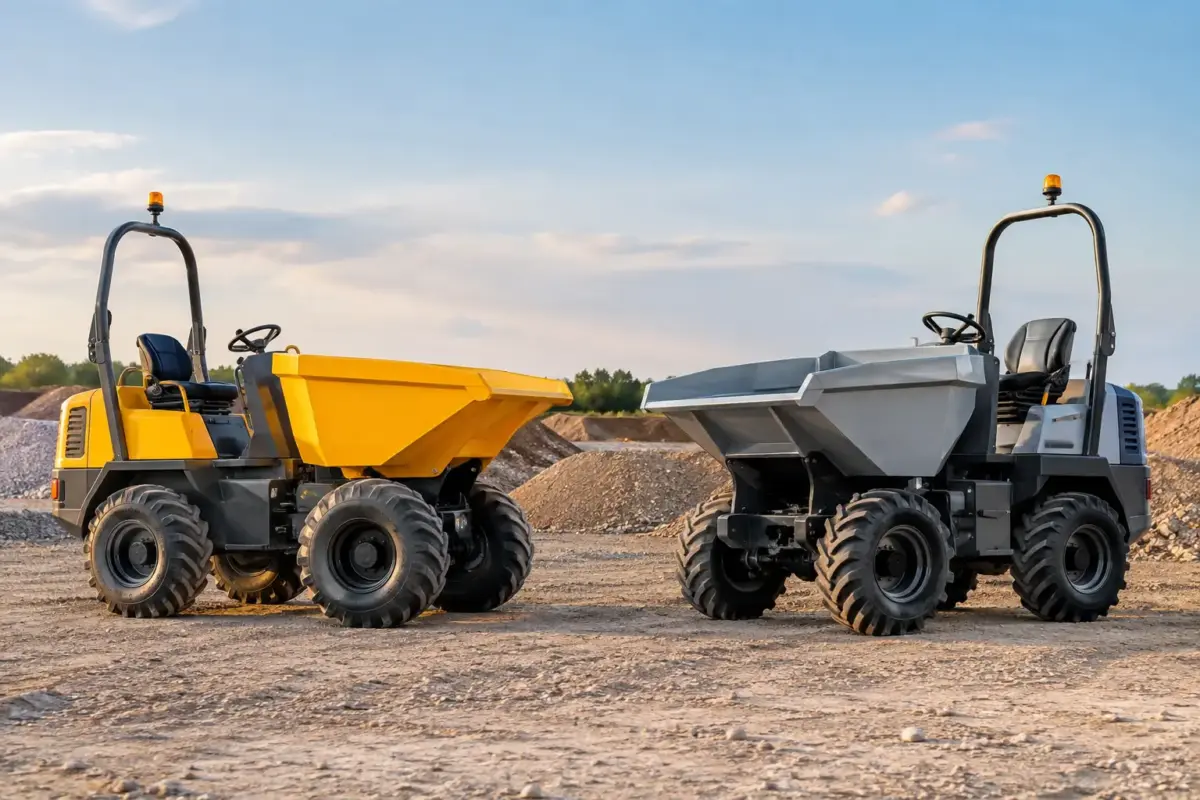 Dumper eléctrico o diésel: cuál elegir en obra