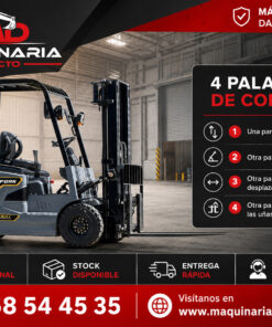 Carretilla Eléctrica King Bull Fork 25 (2500kg 4.5M Desplaza Lateral y Ajuste Anchura) - Imagen 11