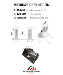 Cazo de Limpieza de 80 cm para Rippa RB06 (Bulones Ø 30 mm) - Imagen 7