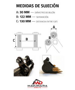 Cazo de Excavación de 60 cm para Rippa RB06 (Bulones Ø 30 mm) - Imagen 7