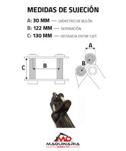 Barredora cerrada para Rippa RB06 y RL06 (Para Enganche Rápido) - Imagen 9